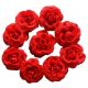 Ružičky umelé červené - 10 ks