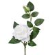 Umelá ruža zamatová biela 55 cm