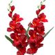 Umelá gladióla saténová červená 65 cm