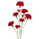 Umelá kytica karafiáty červená 72 cm
