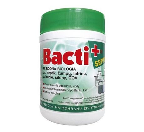 Bacti plus - prášok do septikov, žúmp a čističiek 500g