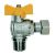 Guľový ventil-GAS MF roh. s prevlečnou maticou-vonkajší/vnútorný závit