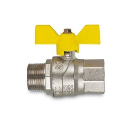 Guľový ventil-GAS so šróbením-MF vonkajší/vnútorný ventil