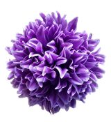 Umelá chryzantéma  hlava priemer 16 cm fialovobiela