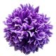 Umelá chryzantéma  hlava priemer 16 cm fialovobiela