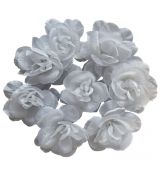 Ružičky umelé biele W303-01 -  10 ks