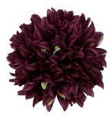 Umelá chryzantéma  hlava priemer 16 cm burgundy