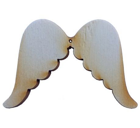 Drevená dekorácia anjelské krídla
