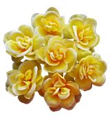 Ružičky umelé žlté W303-06 - 10 ks
