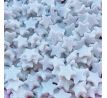 Dekoračné hviezdičky biele glitrové 30 g