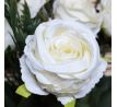 Umelá kytica ružičky krémová 30 cm