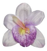 Umelá orchidea saténová fialová 13 cm