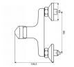 Sprchová batéria s príslušenstvom rozteč 150 mm / ST 3045