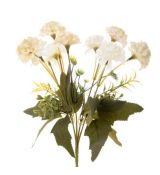 Umelá kytica hortenzie krémová 28 cm