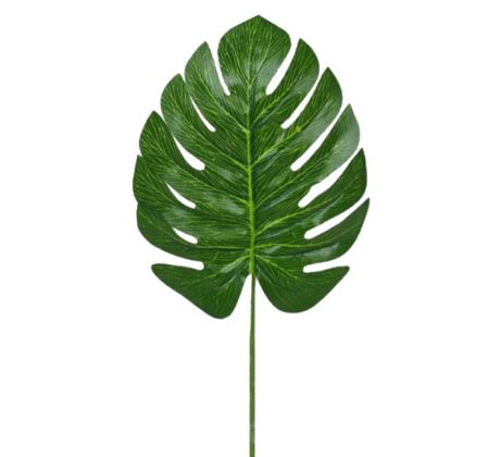 Monstera umelý list 45 cm, detail