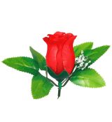 Umelá ruža puk - červená