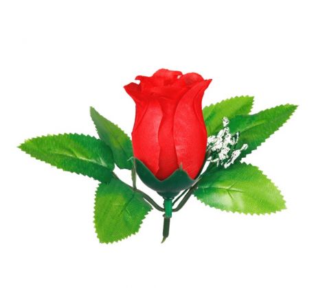 Umelá ruža puk - červená