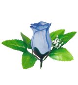 Umelá ruža puk - modrá