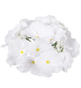 Umelá hortenzia biela priemer 19 cm