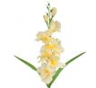 Umelá gladiola saténová bledožltá 63 cm