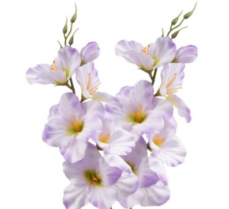 Umelá gladióla saténová lila 54 cm