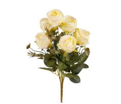 Umelá kytica ružičky žltá 30 cm