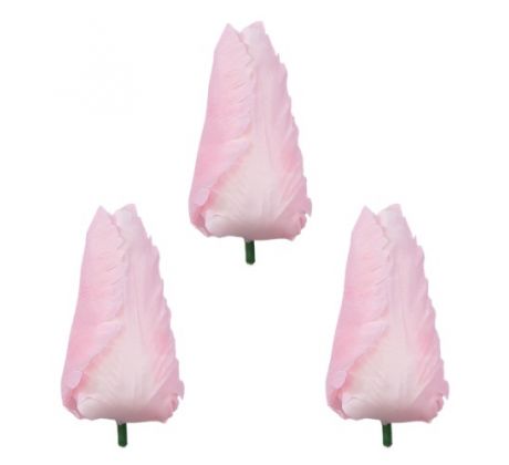 Umelý tulipán saténový ružový 9 cm