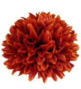 Umelá chryzantéma saténová terakota 16 cm