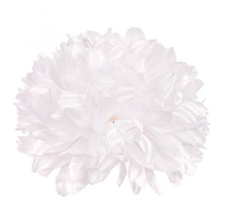 Umelá chryzantéma biela  hlava 19 cm W405-01