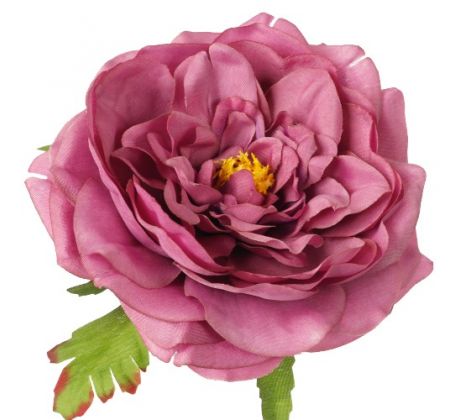 Umelá pivónia burgundy 13 cm