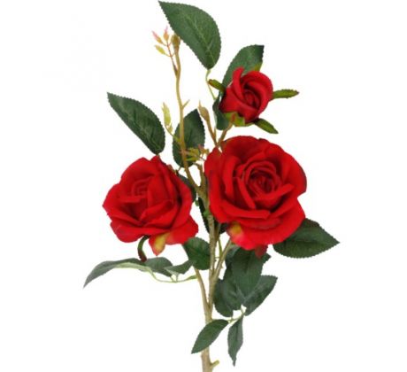 Umelá ruža červená 82 cm / 1 ks