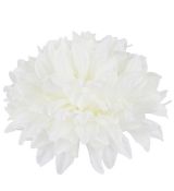 Umelá chryzantéma  hlava priemer 16 cm biela
