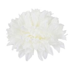 Umelá chryzantéma  hlava priemer 16 cm biela