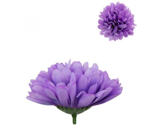 Umelá chryzantéma fialová 9 cm