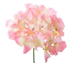 Umelá hortenzia zasnežená ružová 33 cm