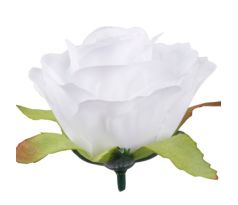 Umelá ružička biela 6 cm / 1 ks
