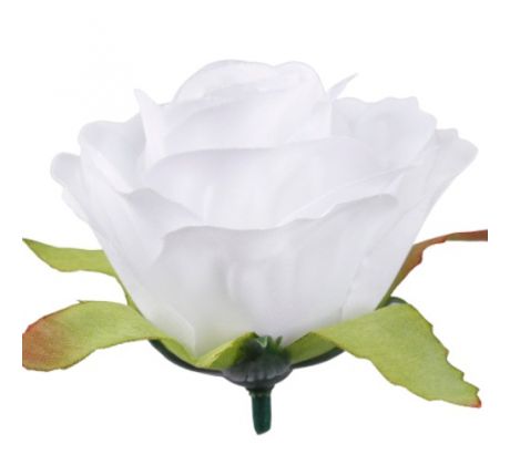 Umelá ružička biela 6 cm / 1 ks