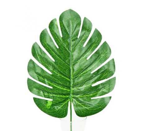 Monstera umelý list 32 cm, detail