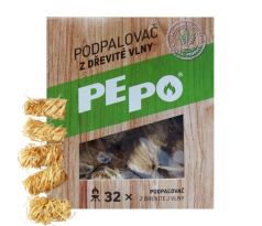 Podpaľovač z drevitej vlny PE-PO 32 ks