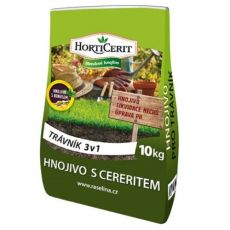 Hnojivo na trávnik Horticerit  s cereritom 3 v 1 / 10 kg