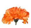 Umelý karafiát oranžový 9 cm, pohľad zboku