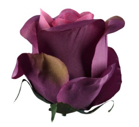 Umelá ruža puk purpurová 6 cm
