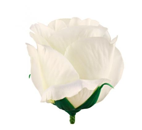 Umelá ruža puk krémová 6 cm