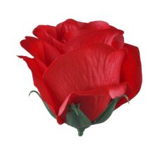 Umelá ruža puk červená 6 cm