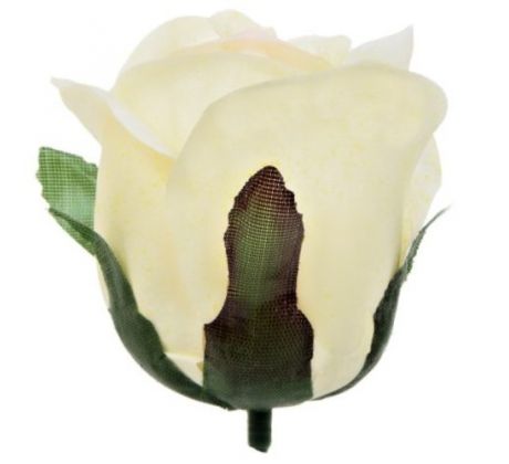 Umelá ruža maslová puk 7 cm