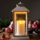 Lampáš MagicHome Vianoce bielo-zlatý LED 33 cm