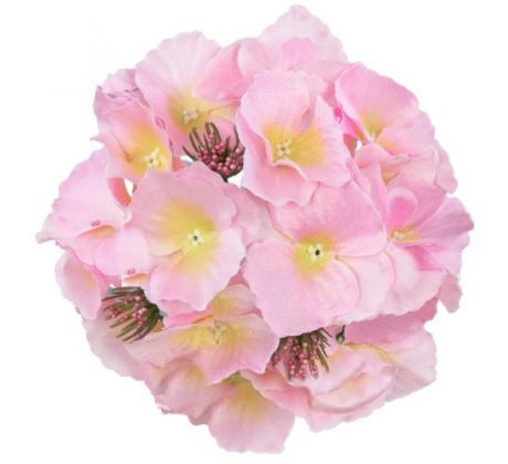 Umelá hortenzia ružová 17 cm