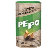 Podpaľovač drevený kocky PE-PO 100 ks