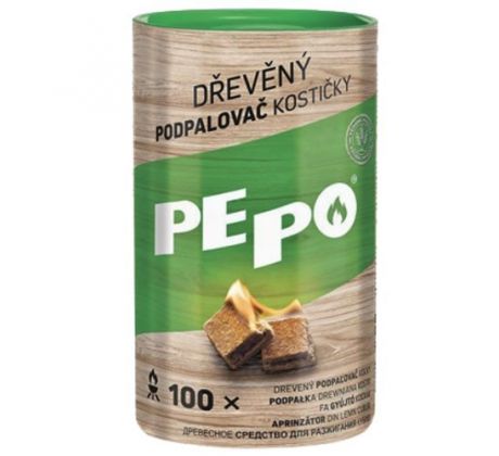 Podpaľovač drevený kocky PE-PO 100 ks