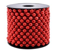 Vianočná reťaz červená 8 mm / 10 m